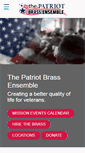 Mobile Screenshot of patriotbrass.org